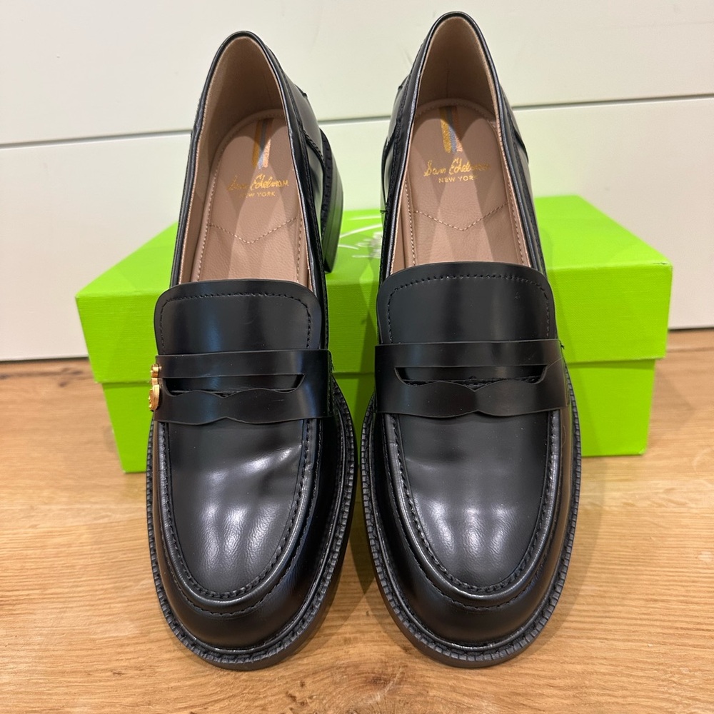 Sam Edelman Colin Black Leather Loafers